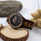 GreenTime Chronograph Holzuhr Firenze aus Zebrano- und Ebenholz