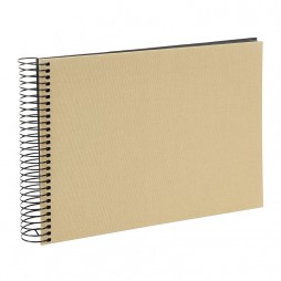 Goldbuch Spiralalbum Bella Vista beige 24x17 cm , 40 schwarze Seiten 209446