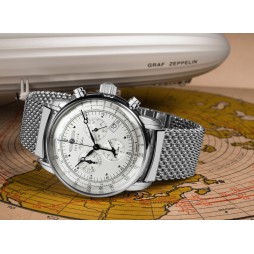 Zeppelin "100 Jahre" Herrenuhr Quarz Chronograph 7680M1 mit Metallarmband