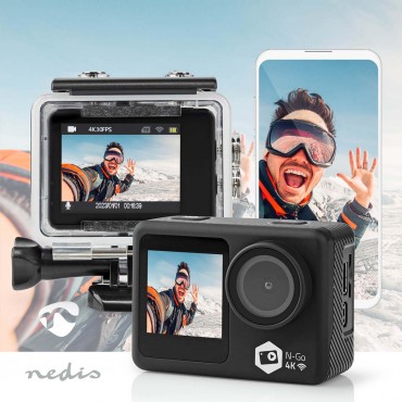 Nedis 4K Dual-Screen Actioncam schwarz