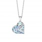 Trencadis large heart pendant Blue