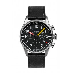 Bauhaus Aviation Herrenuhr Chronograph mit Datum und Lederarmband 27885