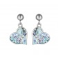 Trencadis small heart earrings