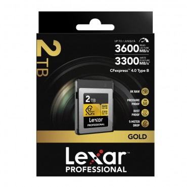 Lexar CFexpress 2 TB PRO Type B GOLD 4.0 Serie R3600/W3300 MB/s