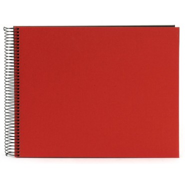 Goldbuch Spiralalbum Bella Vista rot 35x30cm schwarze Seiten 25993