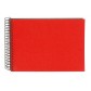 Goldbuch Spiralalbum Bella Vista rot 23x17 cm , 40 schwarze Seiten 20993