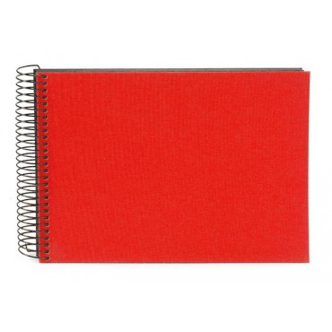 Goldbuch Spiralalbum Bella Vista rot 23x17 cm , 40 schwarze Seiten 20993